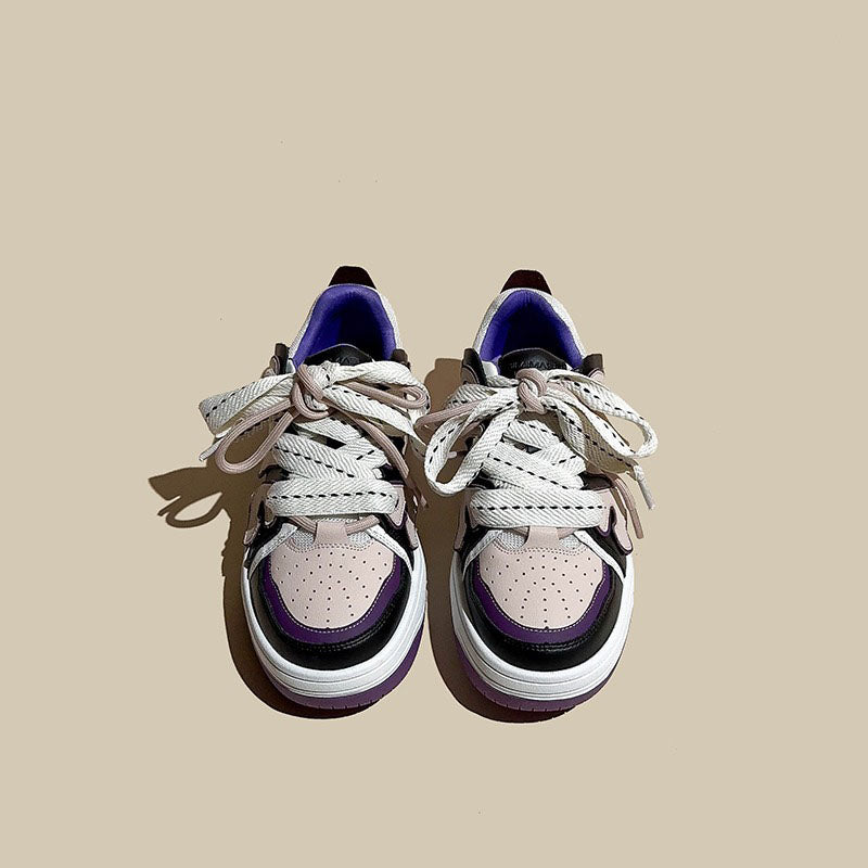 American Retro Skateboard Genuine Leather Women's Shoes - Harmony Gallery