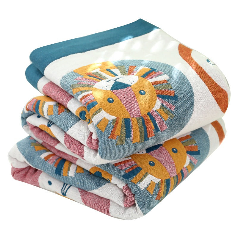 Summer Six-Layer Cartoon Soft & Skin-Friendly Breathable Coverlet - Harmony Gallery