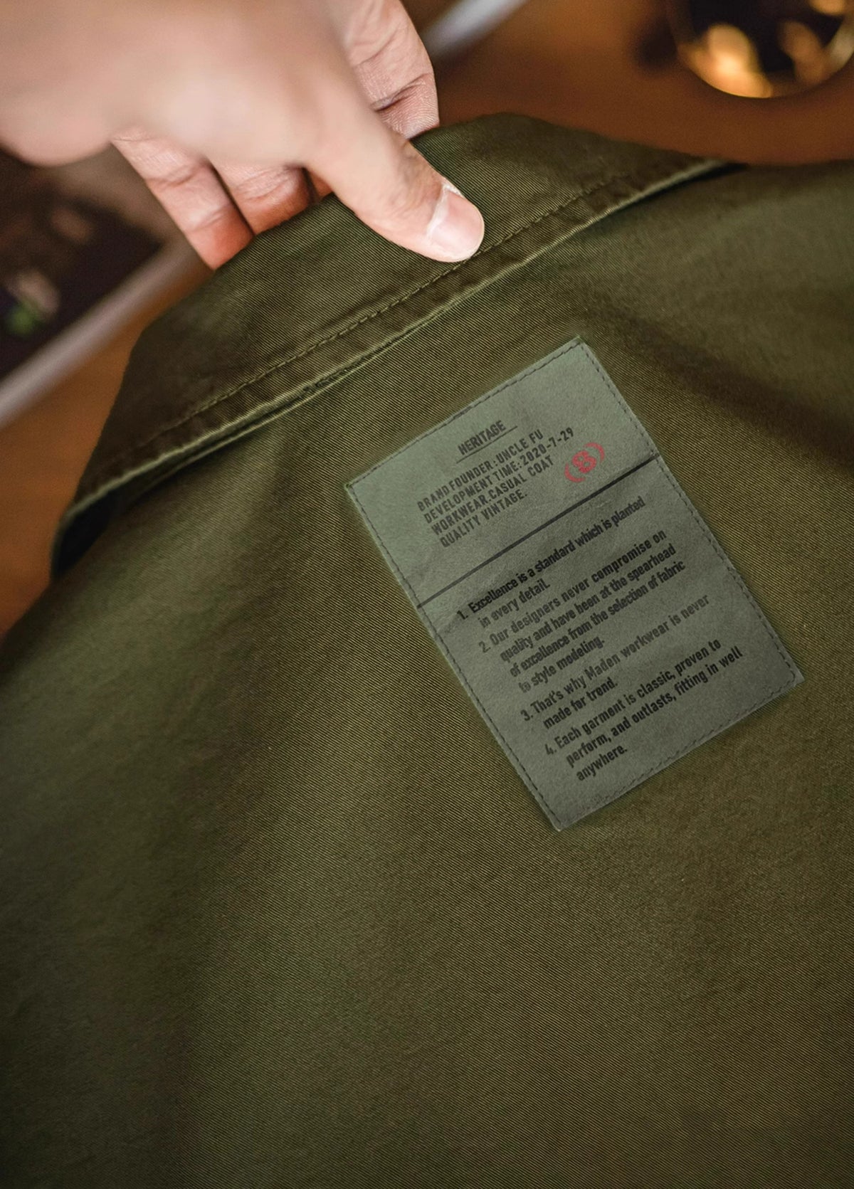 American Retro Workwear M42 Four-Pocket Military Men's Shirt - Harmony Gallery