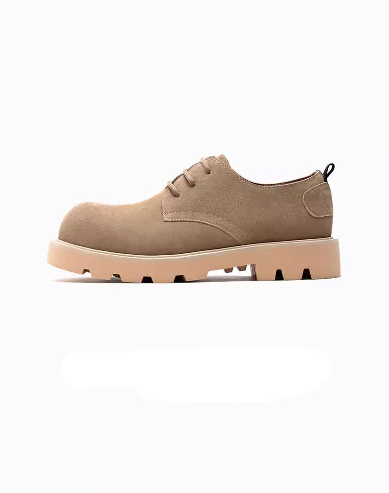 Mickey Derby Leather Round Toe Big Toe Men's Dress Shoes - Harmony Gallery