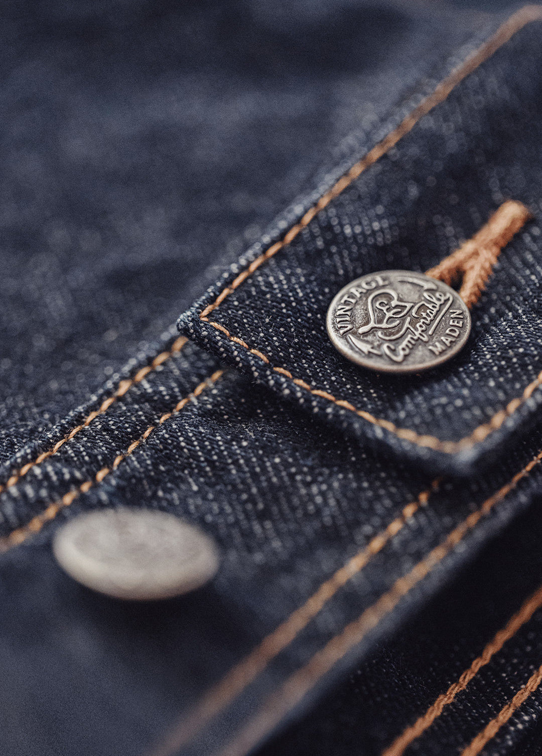 American Retro Denim Corduroy Silhouette Heavyweight Washed Men's Coat