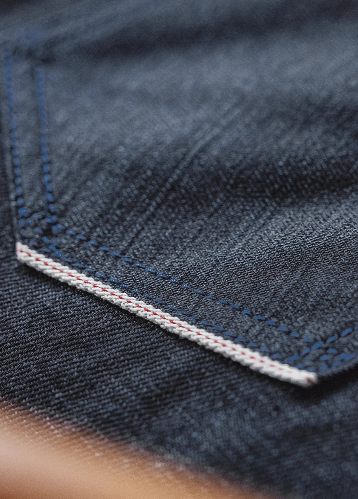 American Retro Pepper Salt Blue Raw Denim Straight Men's Jeans - Harmony Gallery