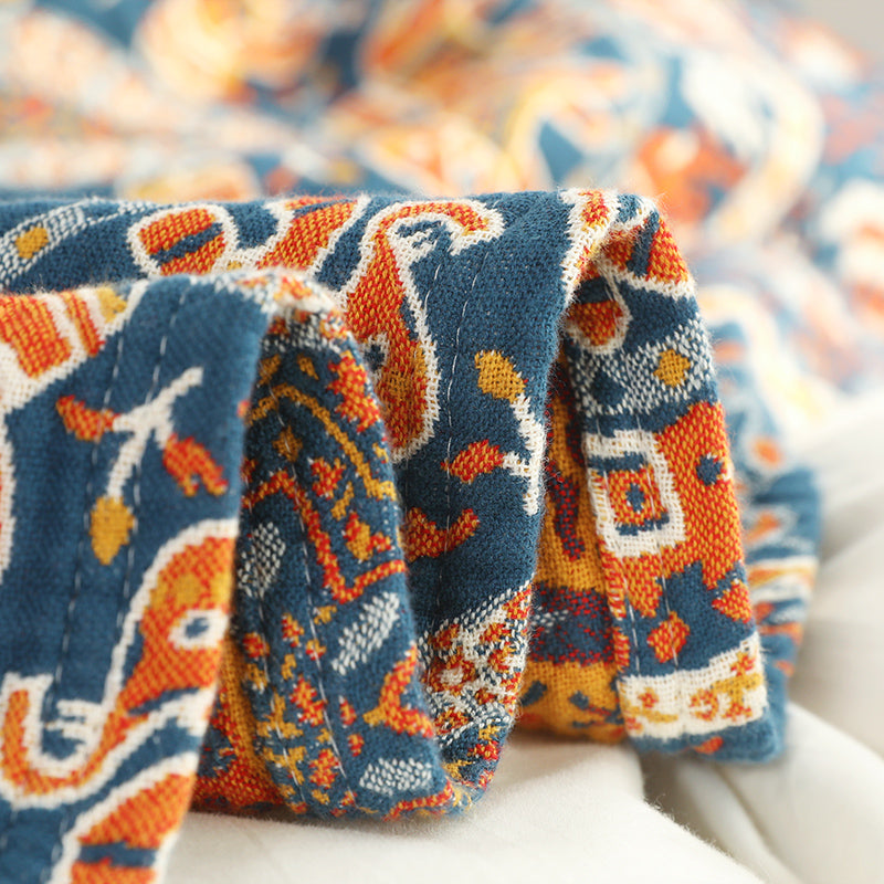 Six-Layer Gauze Pure Cotton Double Sided Summer Cool Coverlet - Harmony Gallery