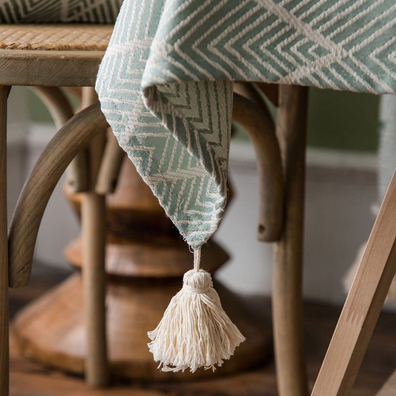 Cotton Linen Fresh Nordic Rectangular Coffee Tablecloths - Harmony Gallery
