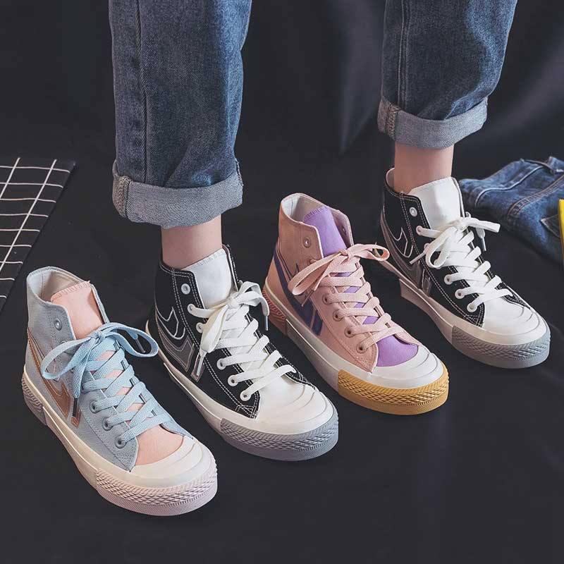 High-Top Canvas Casual Street Shooting Women's Shoes - Harmony Gallery