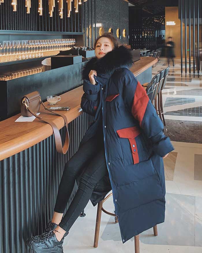 Mid-Length Quilted Padded Puffer Winter Women's Coat - Harmony Gallery