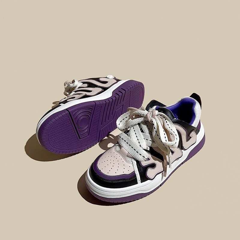 American Retro Skateboard Genuine Leather Women's Shoes - Harmony Gallery
