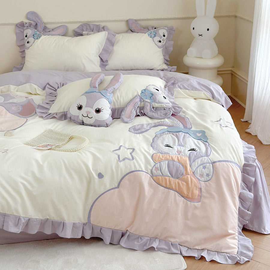 Disney Star Rabbit Four-piece Pure Cotton Cute Cartoon Bed Set - Harmony Gallery
