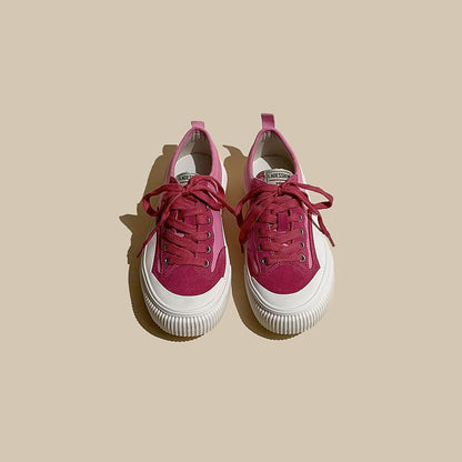 American Canvas Leather Low-Cut Sport Women's Shoes - Harmony Gallery