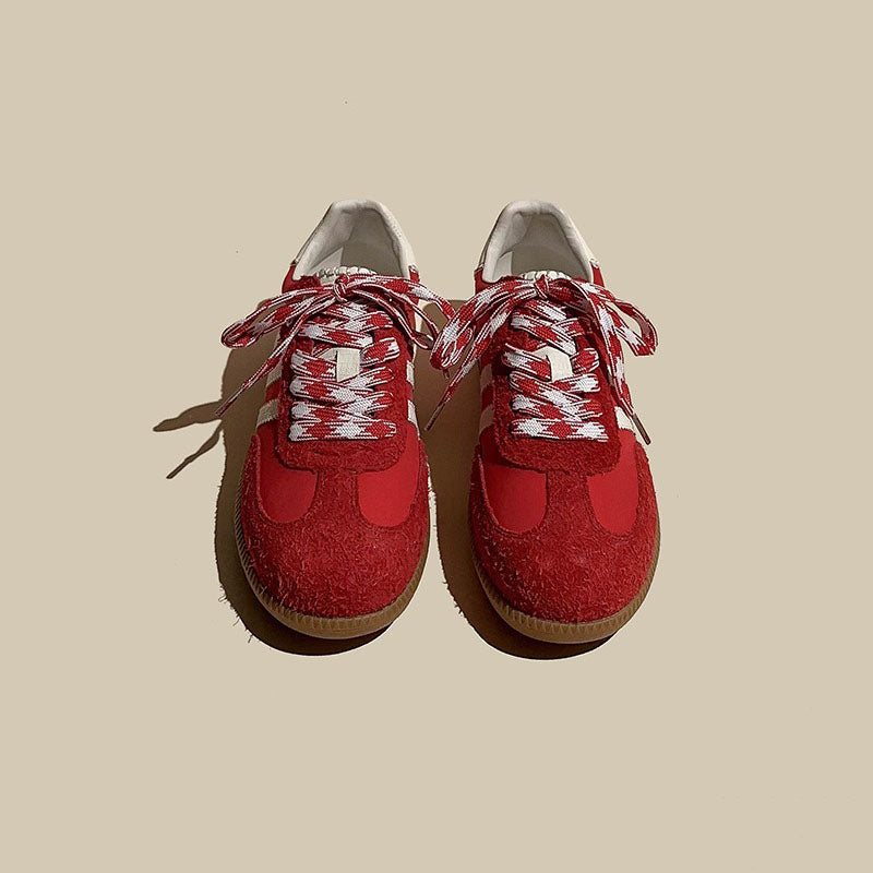American Retro Dexun Flat Leather Sport Women's Shoes - Harmony Gallery