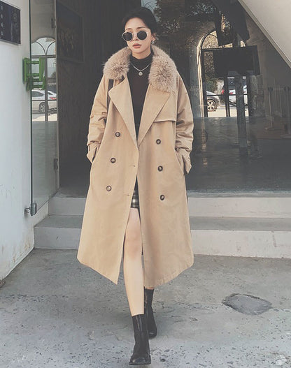 Duck Down Thickened Windbreaker Winter Loose Mid-Length Women's Coat - Harmony Gallery