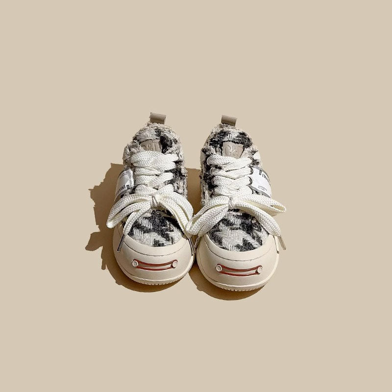 American Retro Canvas Corduroy Thick-Soled Sport Unisex Shoes - Harmony Gallery