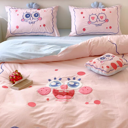 SpongeBob SquarePants Washed Four-Piece Pure Cotton Bed Set - Harmony Gallery