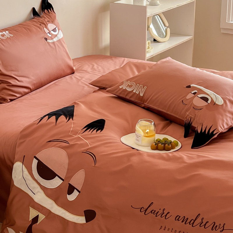 Disney Zootopia Nick Satin Pure Cotton Four-piece Bed Set - Harmony Gallery