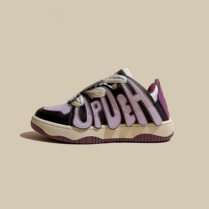 American Retro Skateboard Letters Street Sport Unisex Shoes - Harmony Gallery