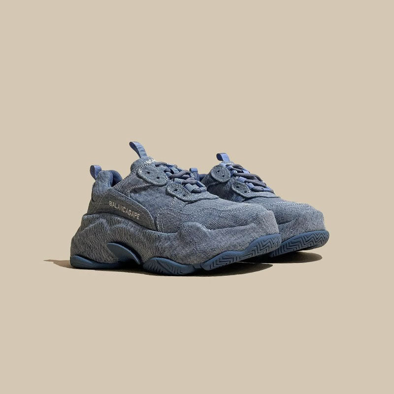 American Casual Denim Thick-soled Sports Women's Shoes - Harmony Gallery