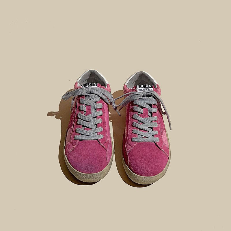 Leather Genuine Dirty Star Skate Sport Women's Shoes - Harmony Gallery