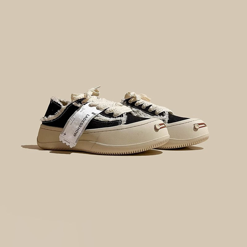 American Canvas Open Smile Thick-Soled Sports Women's Shoes - Harmony Gallery