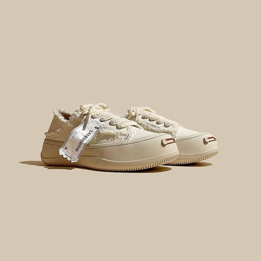 American Canvas Open Smile Thick-Soled Sports Women's Shoes - Harmony Gallery