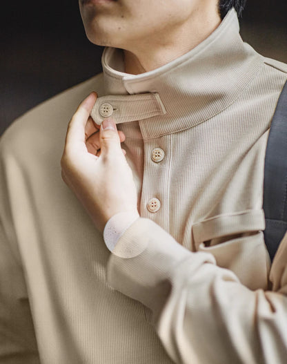 American Polo Half-Front Collar Lazy Knitted Men's Sweater - Harmony Gallery