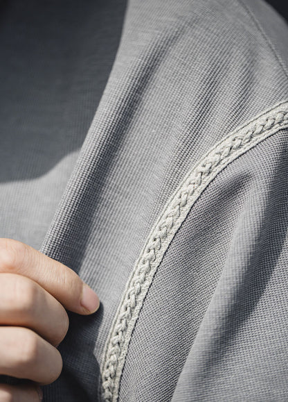 American Workwear Waffle Textured Bottoming Pullover Men's Sweater - Harmony Gallery