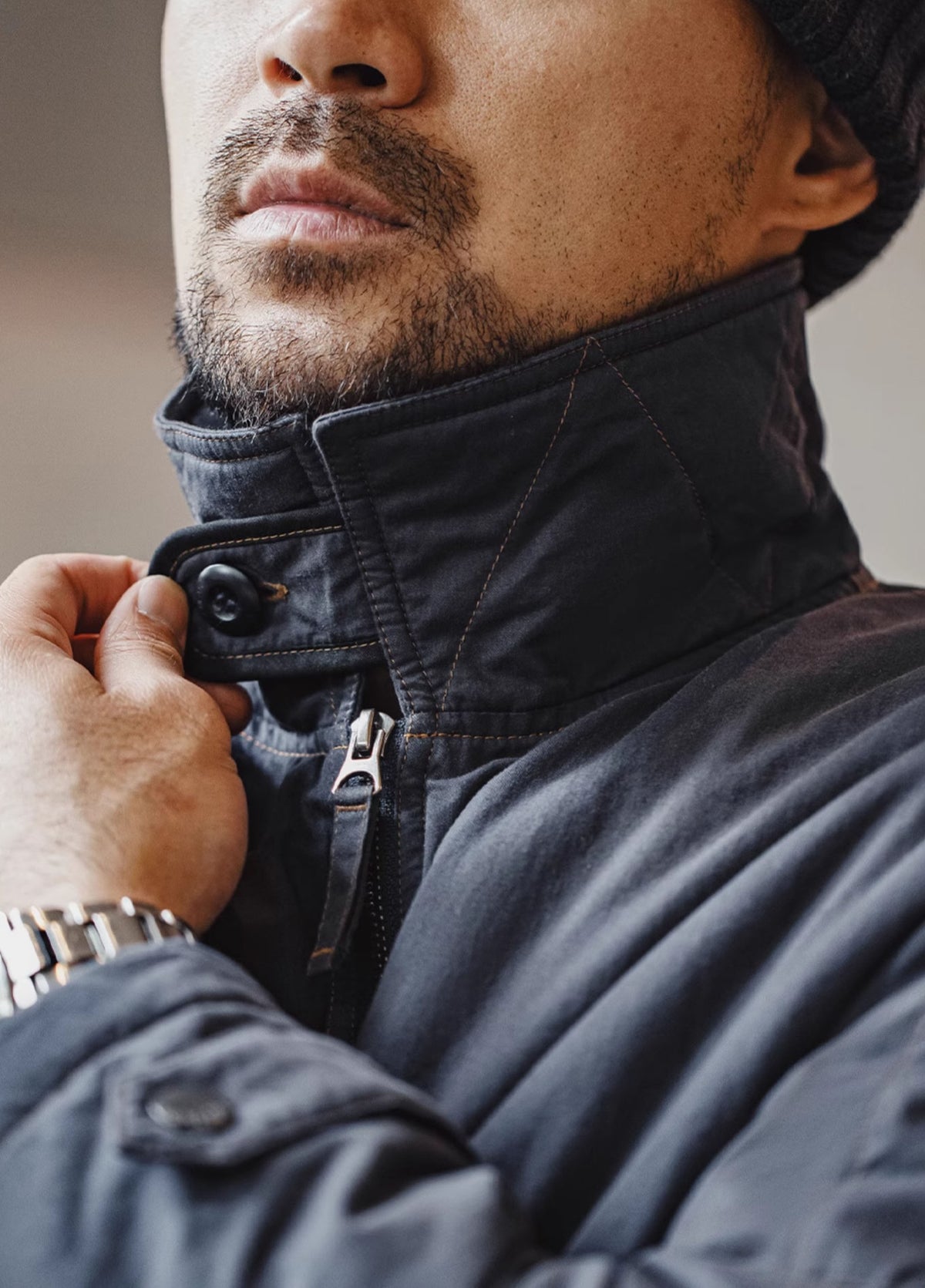 American Retro Black Cat Pilot Military Warm Winter Men's Jacket - Harmony Gallery