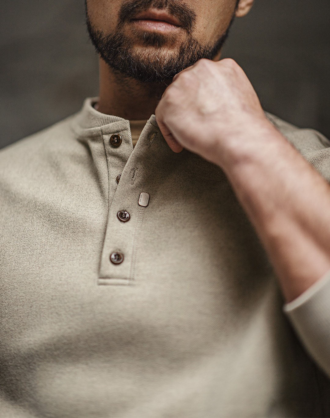 American Henry Collar Woolen Clean Fit Bottoming Men's Sweater - Harmony Gallery