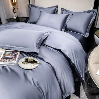 Light luxury Hotel Simple Double-Ply Pure Cotton Four-Piece Bed Set - Harmony Gallery