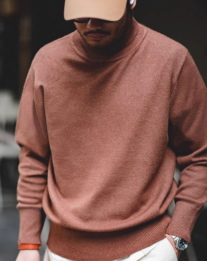 American Casual Workwear Turtleneck Warm Bottoming Men's Sweater - Harmony Gallery