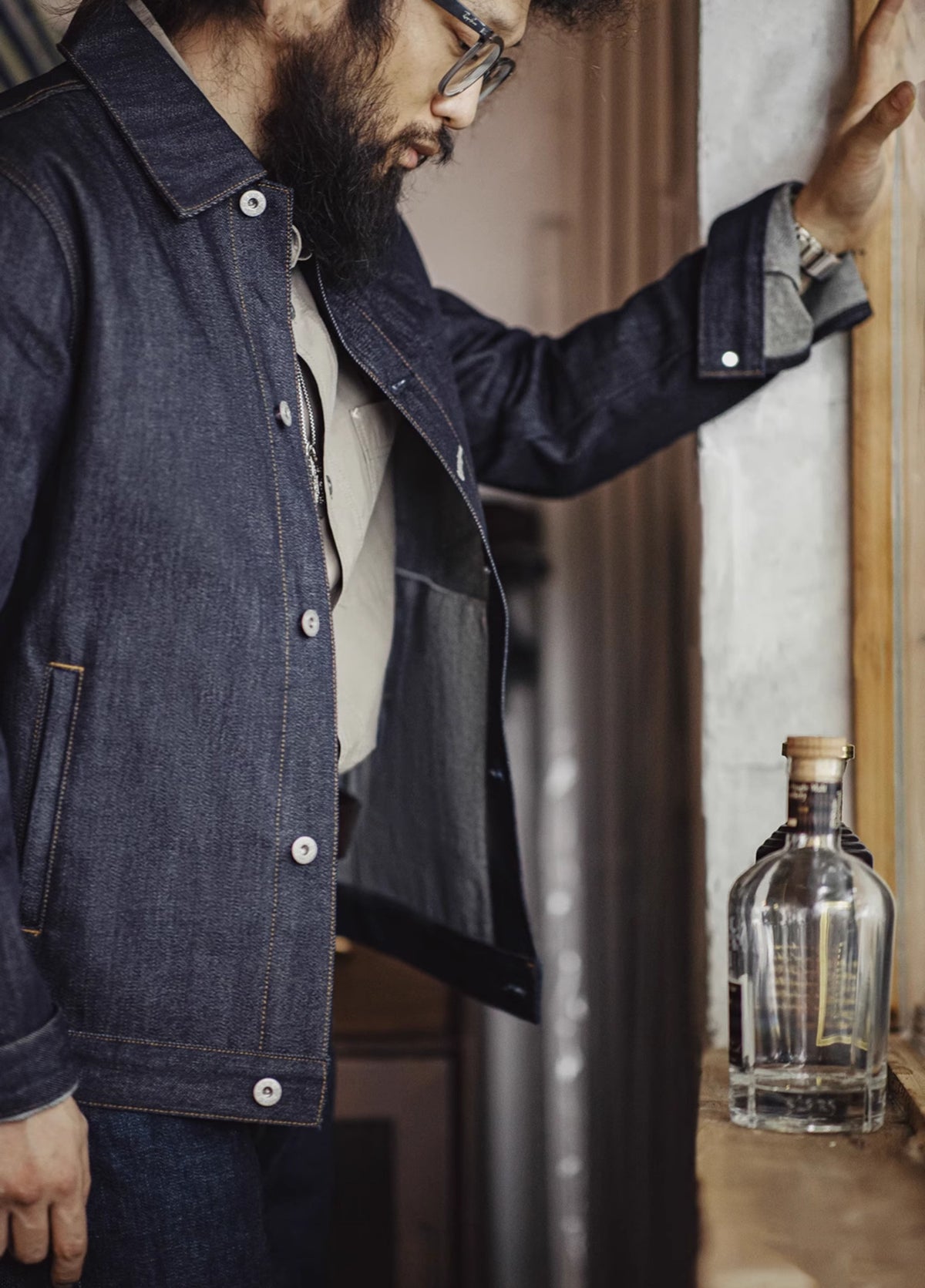 American Retro Workwear Heavyweight Denim Men's Jacket - Harmony Gallery