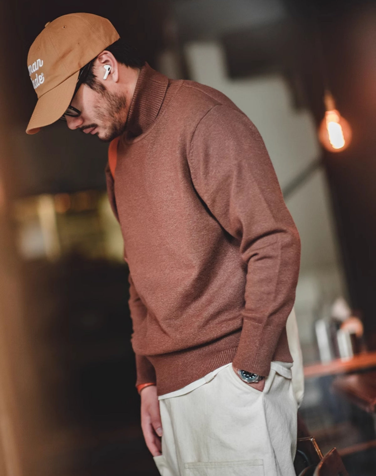 American Casual Workwear Turtleneck Warm Bottoming Men's Sweater - Harmony Gallery