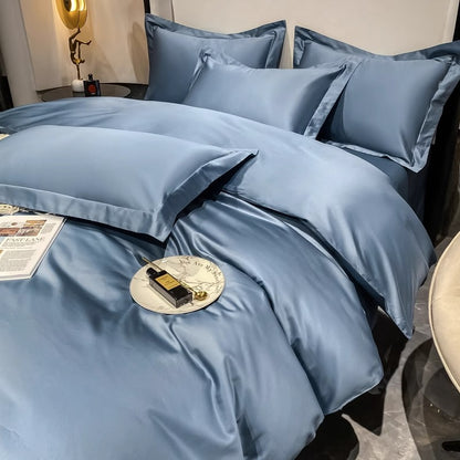 Light luxury Hotel Simple Double-Ply Pure Cotton Four-Piece Bed Set - Harmony Gallery
