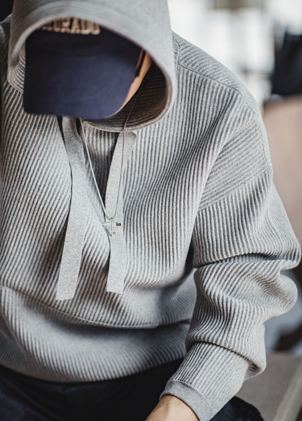 American Workwear Clean Fit Knitted Pit Strip Men's Sweater - Harmony Gallery