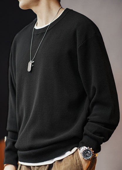 American Workwear Knitted Clean Fit Pullover Men's Sweater - Harmony Gallery