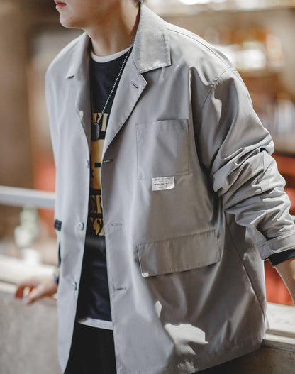 Workwear Mountain Outdoor Multi-Pocket Casual Versatile Men's Jacket - Harmony Gallery