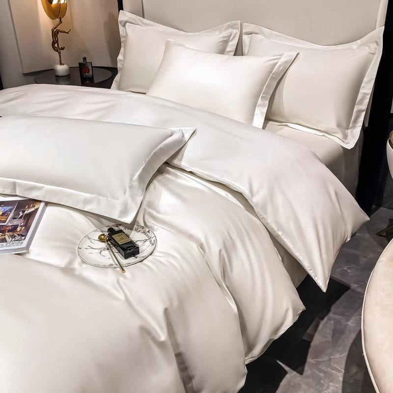 Light luxury Hotel Simple Double-Ply Pure Cotton Four-Piece Bed Set - Harmony Gallery