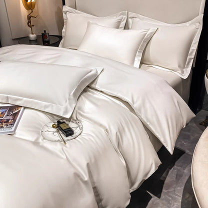 Light luxury Hotel Simple Double-Ply Pure Cotton Four-Piece Bed Set - Harmony Gallery