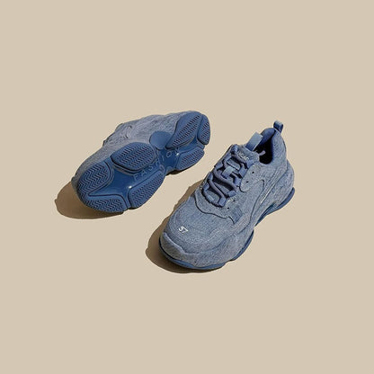 American Casual Denim Thick-soled Sports Women's Shoes - Harmony Gallery
