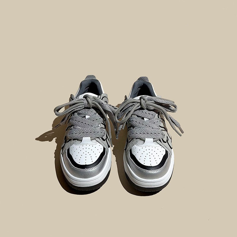 American Retro Skateboard Genuine Leather Women's Shoes - Harmony Gallery