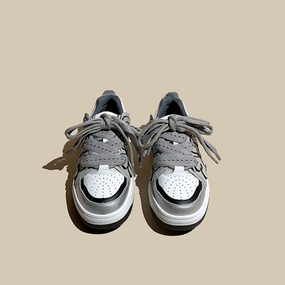 American Retro Skateboard Genuine Leather Women's Shoes - Harmony Gallery