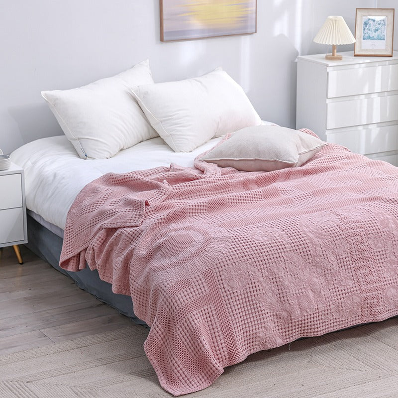 Waffle Summer Cotton Siesta Air Conditioning Coverlet - Harmony Gallery