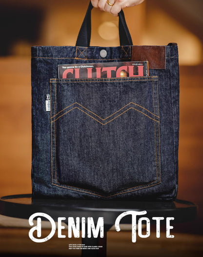 American Retro Denim One-Shoulder Crossbody Embroidered Men's Bag - Harmony Gallery
