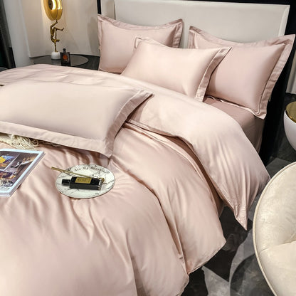 Light luxury Hotel Simple Double-Ply Pure Cotton Four-Piece Bed Set - Harmony Gallery