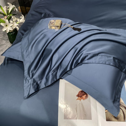Light luxury Hotel Simple Double-Ply Pure Cotton Four-Piece Bed Set - Harmony Gallery