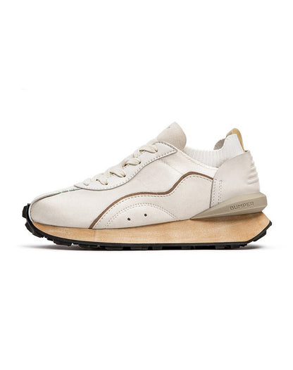 Breathable Retro Ice Silk Forrest Gump White Men's Sneakers - Harmony Gallery