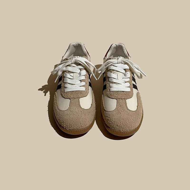American Retro Dexun Flat Leather Sport Women's Shoes - Harmony Gallery