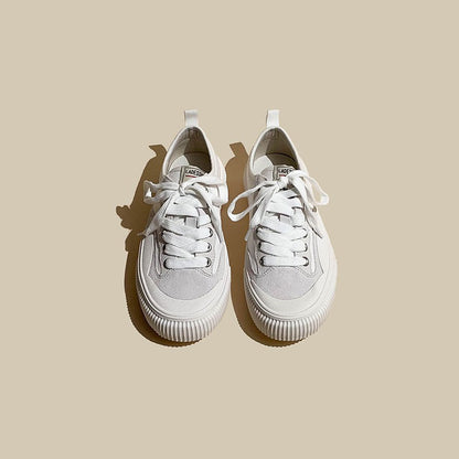 American Canvas Leather Low-Cut Sport Women's Shoes - Harmony Gallery