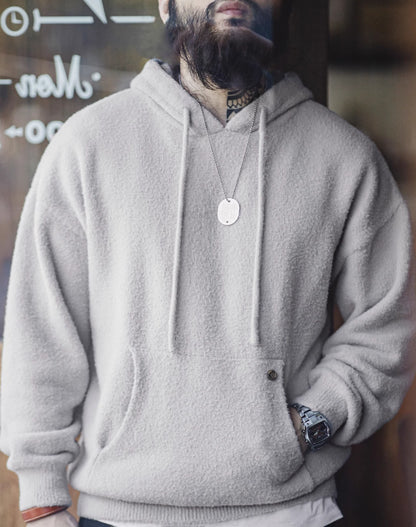 American Casual Double-Sided Imitation Mink Fleece Warm Men's Sweater - Harmony Gallery