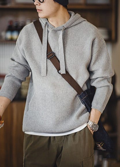 American Workwear Clean Fit Knitted Pit Strip Men's Sweater - Harmony Gallery