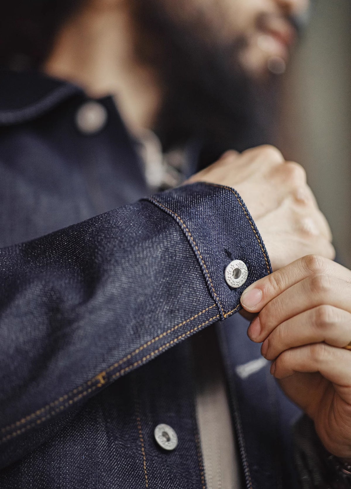 American Retro Workwear Heavyweight Denim Men's Jacket - Harmony Gallery